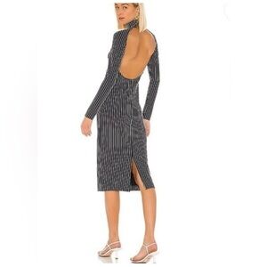 LPA Black and White Asymmetrical Sheath Dress. Size XS. NWT’S